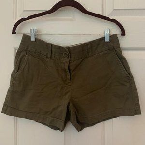 LOFT Olive Green Riviera Shorts Size 2